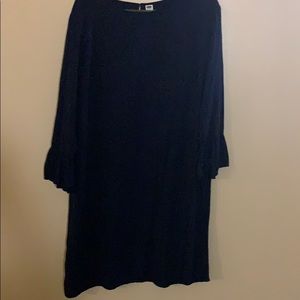 Navy blue blouse long